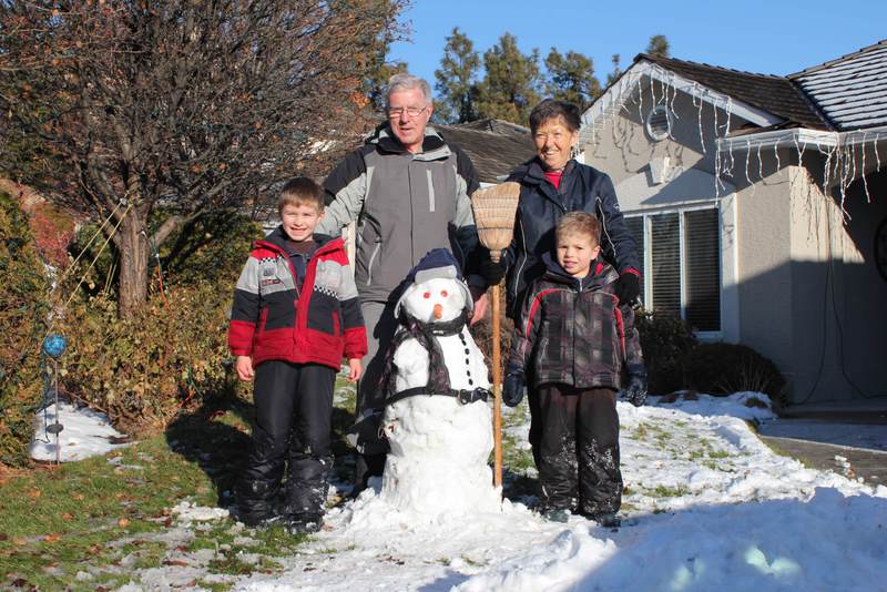 The season's first snowman